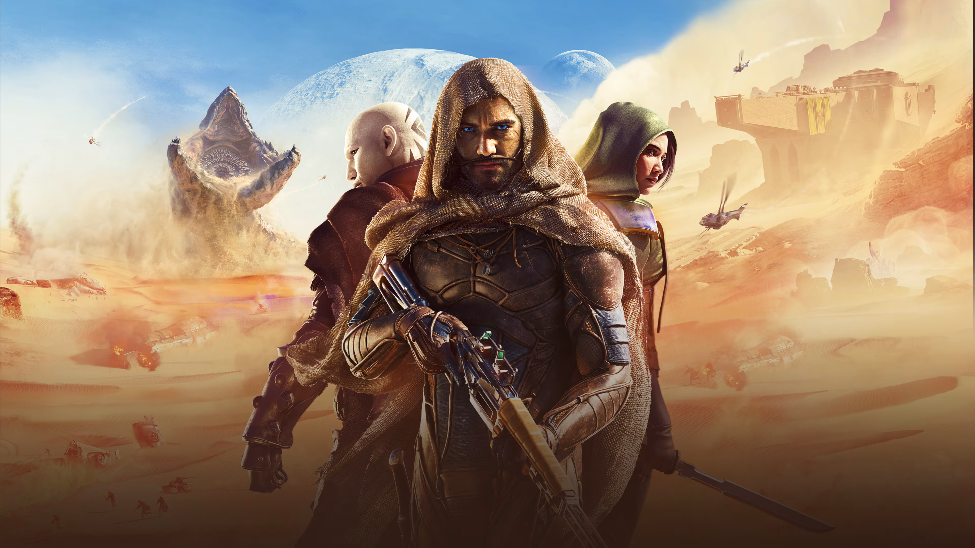Cinematic desert landscape