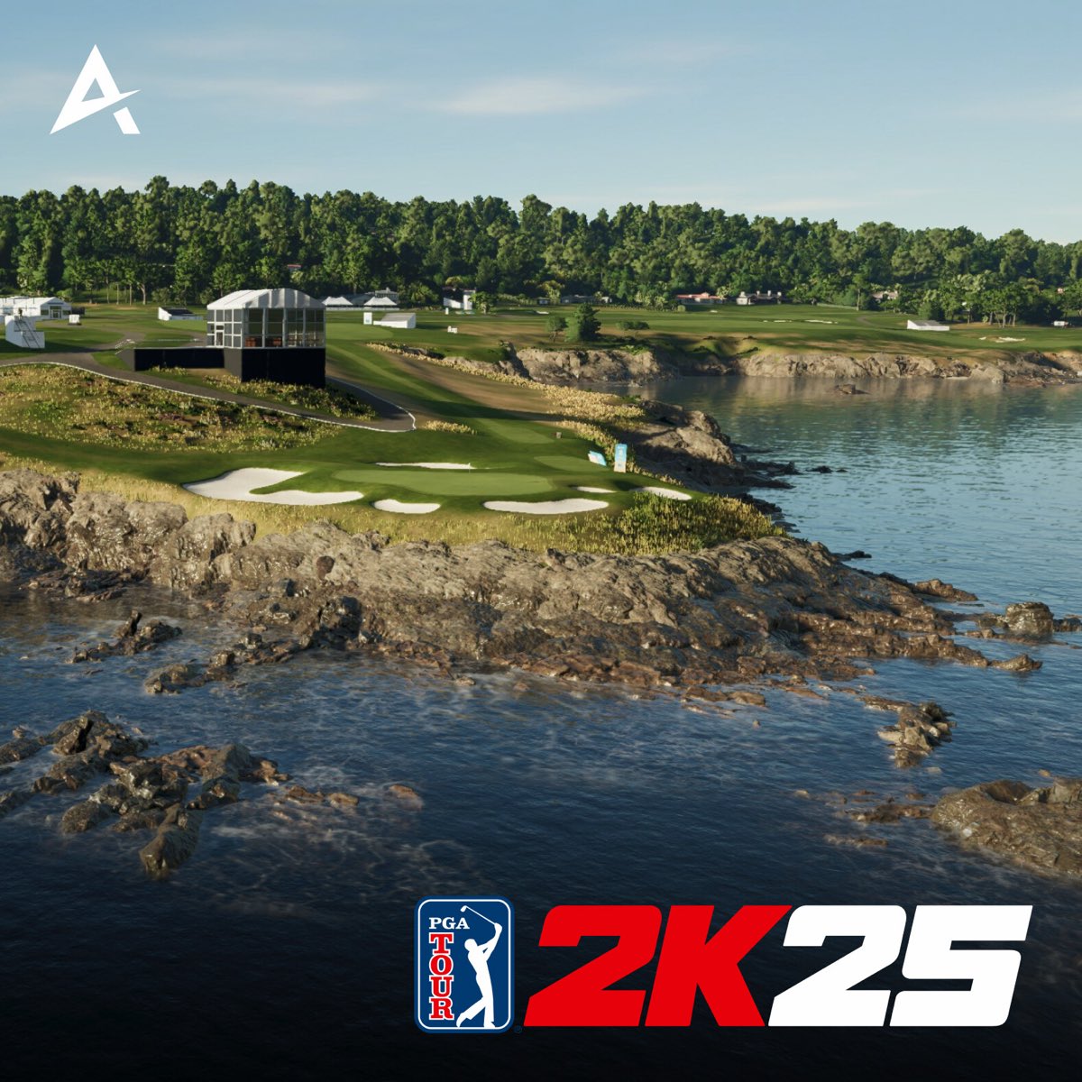 Pebble Beach. Airship work on PGA Tour 2K25, from our own portfolio. Images © HB Studios.